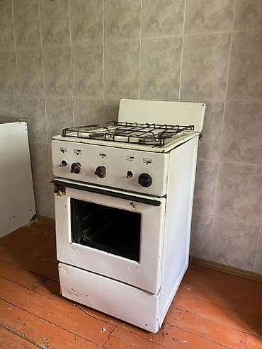 Qaz sobası Ayrıca dayanan, 4 gözlü, İşlənmiş