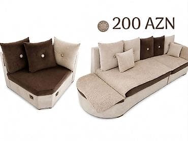 masa islenmis: Mebel dəsti – müxtəlif seçimlər - Künc divan: iki rəng kombinasiyası — 1