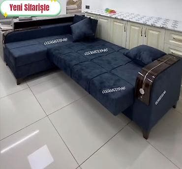 metbex stolari: Künc divan, Yeni, Açılan, Bazalı, Vеlur parça, Pulsuz çatdırılma — 4