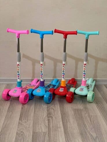 uşaq belekleri instagram: Uşaqlar üşün led işıqlı tələrlər ilə qatlana bilən scooterlər — 1