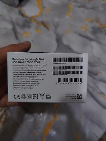 redmi k60: Redmi Note 14, 256 GB, rəng - Qara, Barmaq izi, İki sim kartlı — 2