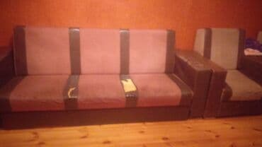 Трюмо: Mebel dəsti: 1 ədəd üçlü divan və 2 ədəd kreslo - Üslub: müasir, düz — 2