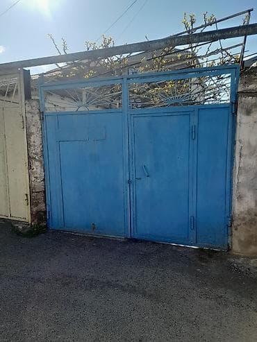 demir qapi darvaza: Dəmir Həyət darvazası, Mexaniki, Qapı ilə, rəng - Mavi — 1
