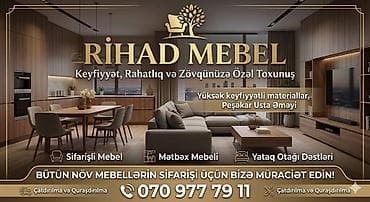 Rihad Mebel – Keyfiyyət, rahatlıq və zövqünüzə özəl toxunuş - lalafo.az -da Rihad Mebel – Keyfiyyət, rahatlıq və zövqünüzə özəl toxunuş -