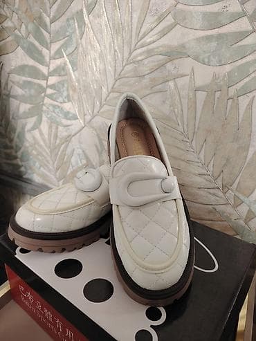 Мокасины и лоферы: Размер: 37, цвет - Белый, Новый — 2