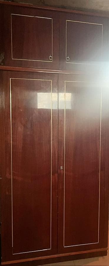 qara gerb sekilleri: 2 qapılı, Qəhvəyi, Taxta, Açılan, Düz dolab — 3