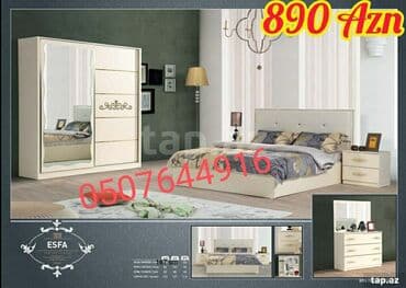 metbex skaf: İkinəfərlik çarpayı, 2 tumba, Dolab, Termo, Azərbaycan, Yeni — 1