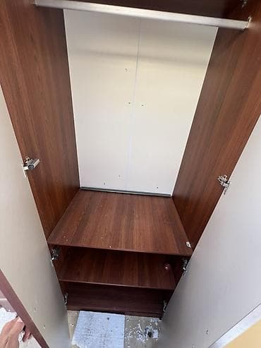 sattlar: 5 qapı, Güzgülü, Bej, Taxta, Açılan, Düz dolab — 5