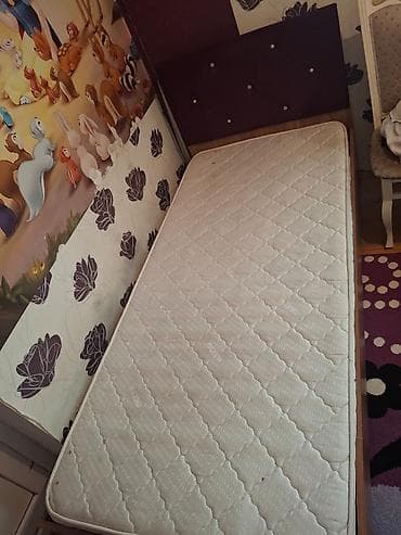 Təknəfərlik çarpayı, Matras ilə, Siyirməsiz