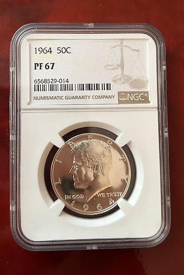 50 Sent, 1964 il, Gümüş, Vəziyyəti: Əla — 1