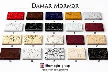 Süni mərmər və qranit mətbəx tezgahları – geniş rəng və tekstura