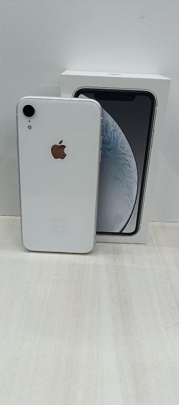 iphone x ekran: IPhone Xr, 256 GB, Ağ, Face ID — 1