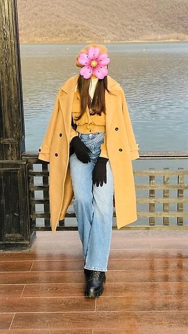 çekmeler: Palto, Bershka, M, rəng - Bej — 2