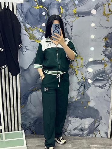 adidas dest: Qadınlar üçün iki hissəli idman dəsti - Üst: fermuarlı, qısaqol — 4