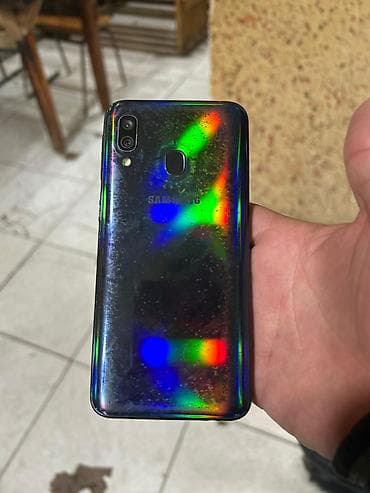htc wildfire s: Samsung Galaxy A40, 64 GB, rəng - Qara, Barmaq izi — 2