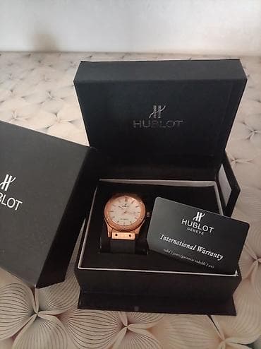 Smart saatlar: İşlənmiş, Qol saatı, Hublot, rəng - Qızılı — 1
