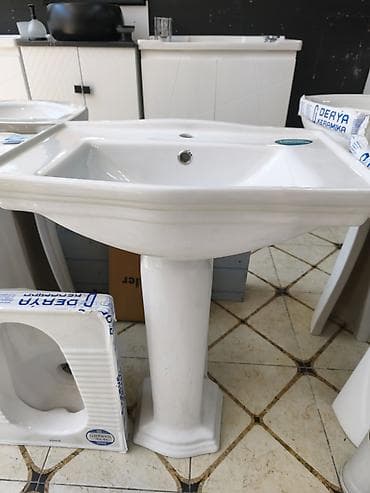 Keramik ayaqlı lavabo (piedestal tipli) - Material: keyfiyyətli lalafo.az -da Keramik ayaqlı lavabo (piedestal tipli) - Material: keyfiyyətli