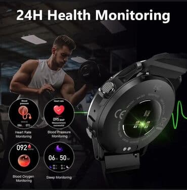 super zeng: Yeni, Smart saat, Sensor ekran, rəng - Qara — 3