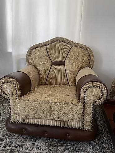 divan kreslo instagram: Klassik üslubda 3 hissəli yumşaq mebel dəsti - Tərkib: 1 ədəd 3 — 2