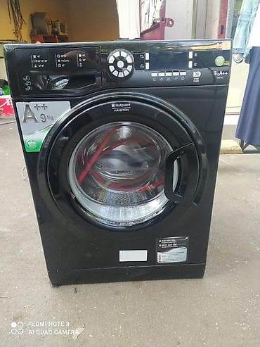 Стиральная машина Hotpoint Ariston, 9 кг, Б/у, Автомат, Без сушки, Нет кредита, Платная доставка — 2