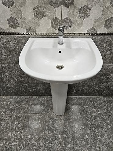 o7 sekilleri: Seramik ayaqlı əlüzüyü (lavabo) - Material: yüksək keyfiyyətli — 3