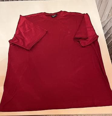 qisa kofta modelleri: Futbolka, 3XL, rəng - Qırmızı — 1