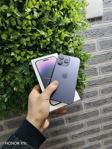 iphone 14 pro max kreditle: IPhone 14 Pro Max, 128 GB, Deep Purple, Face ID, Sənədlərlə, Zəmanət — 1