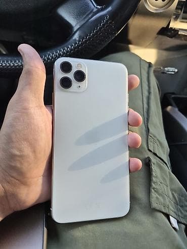 iphone xr max: IPhone 11 Pro Max, Gümüşü, Face ID — 1