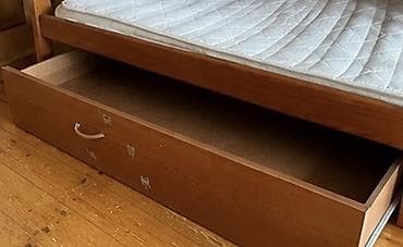 esfa yataq desti: Oğlan və qız üçün, Çarpayı, Matras ilə, Siyirməli, Taxta — 3
