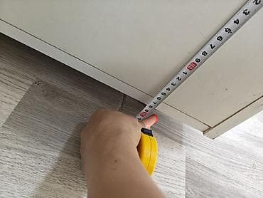 Ev üçün mebel: 2 qapılı, Ağ, Taxta, Açılan, Düz dolab — 5