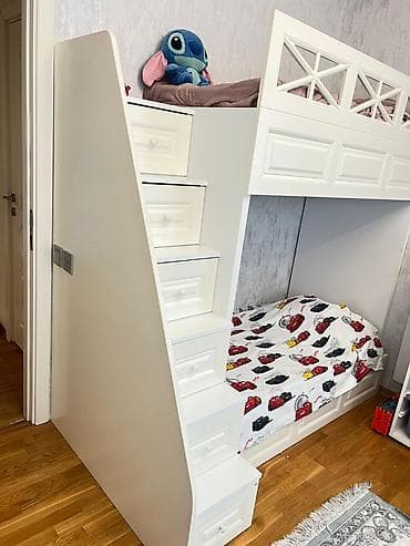 rasotkalar: Oğlan və qız üçün, İşlənmiş, Çarpayı, Matras ilə, Siyirməli, Taxta — 6