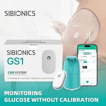 SIBIONICS GS1 CGM sistemi Bu sistem bədənə yapışdırılan sensor