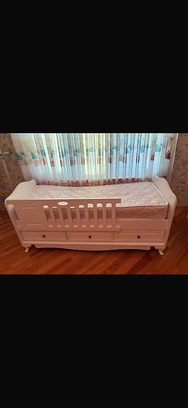 padişah mebel: Oğlan və qız üçün, Çarpayı, Matras ilə, Siyirməli — 1