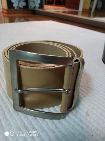 qayis: Ремень натуральная кожа женский Италия бренд Vera Pelle с надписью — 1