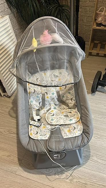 ağcaqanad qovan: Oğlan və qız üçün, Dördbucaq, Beşik, Dəstsiz, Matras ilə, Yellənmə mexanizm ilə — 1