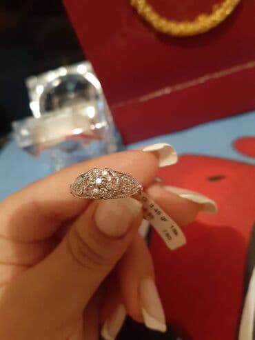 bmw 7 серия 730d at: Nişan, Üzük, Ağ qızıl, 750 Əyar, Brilyant, 0.51-1.00 Karat — 6