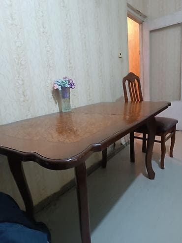 Qonaq otağı üçün, Açılmayan, Dördbucaq masa, 6 stul