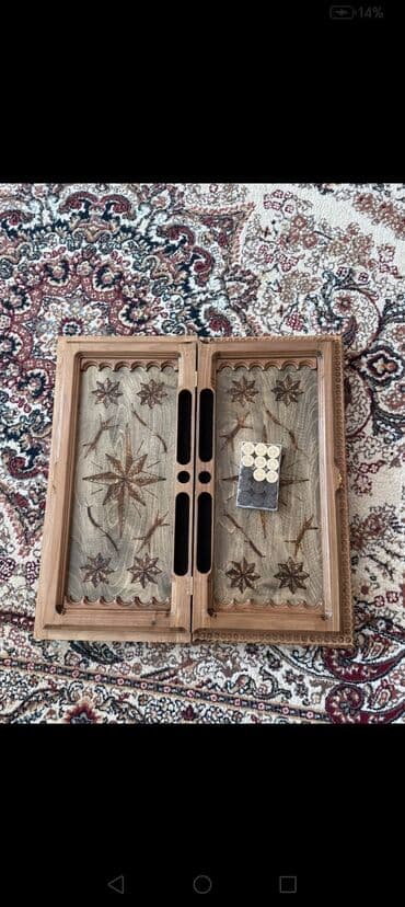 Гантели: Taxta nərd dəsti – əl işidir - Material: tam ağac (taxta), oyma və — 4