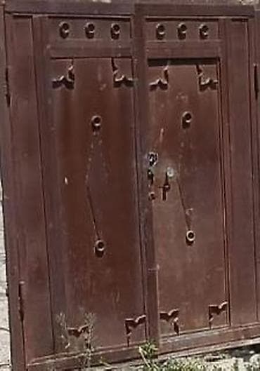 seyf qapi: Məhsul: Dəmir darvaza (ikiqanad) Təsvir: - Material: Tammetal (qalın — 2