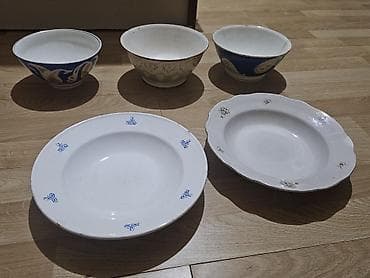 Qədimi porselen qab dəsti birlidke 10 man - 5 ədəd müxtəlif ölçülü lalafo.az -da Qədimi porselen qab dəsti birlidke 10 man - 5 ədəd müxtəlif ölçülü