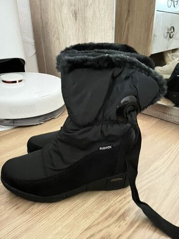 Qoruyucu plyonka və şüşələr: Qadınlar üçün qışlıq botlar – qara rəng - İsti daxili: botların içi — 4