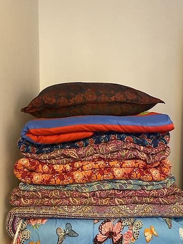 yataq dəsti pastel: Rəngarəng yorğan-döşək dəsti - Çeşidli naxış və rənglər: çiçək — 1