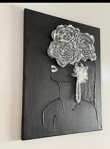 tablo: Müəllifdən orijinal əl işi dekorativ rəsmlər 1) Kətan üzərində akril — 8