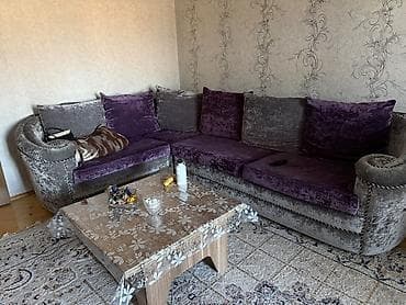 kunc divan satilir: Künc divan, İşlənmiş, Açılan, Bazasız, Vеlur parça, Çatdırılma yoxdur — 2