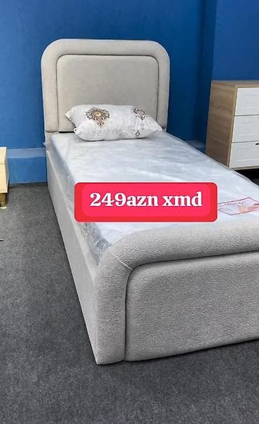 Təknəfərlik çarpayı, Matras ilə, Siyirməsiz