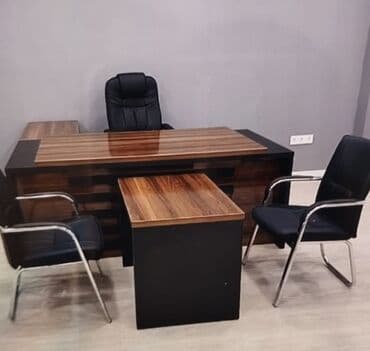 işlənmiş ofis stolu: Yeni, Müdir üçün, Dördbucaq masa — 1