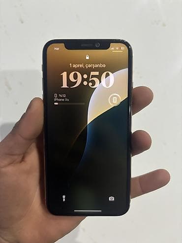 divarda televizor fiqurlari: IPhone Xs, 64 GB, Qızılı, Face ID — 3