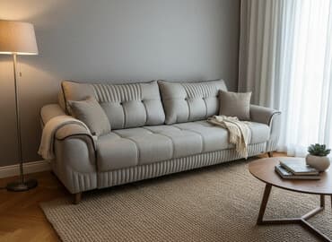 toxunma stol stul: Divan, 2 kreslo, Bazalı, Açılan — 1