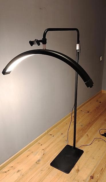 LED ark şəkilli podoloji/eyelash/estetik işıqlandırma lampası — pultla