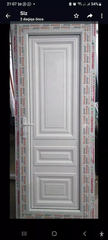 plastik qapılar: Yeni Plastik qapı 80x200 sm Zamok və çərçivə ilə, Zəmanətli, Pulsuz quraşdırma, Pulsuz çatdırılma, Rayonlara çatdırılma — 15
